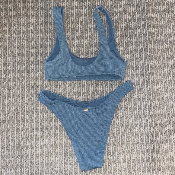 Hollister Blue Knit Bikini - Picture 3 of 3